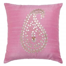 Mysore Paisley Pillow Cover - Pink